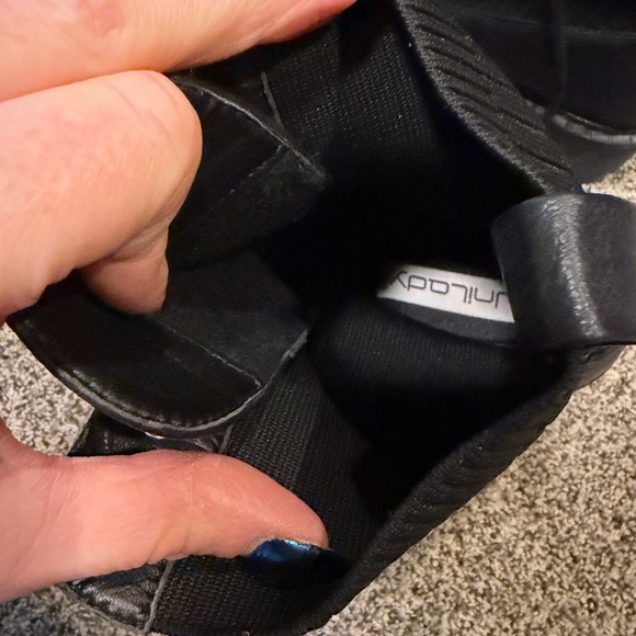 EUC UNILADY BOUTIQUE 8.5/9 Black Women's Moto Boots - Picture 4 of 6